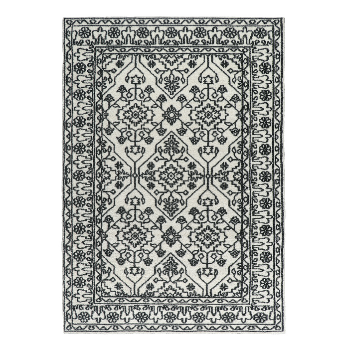 Modern wool rug – Neel design – 160x230 cm – geometric blue pattern – buy online in Australia