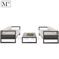 Set A: 2 x 2 seaters plus long coffee table ( frame in black )