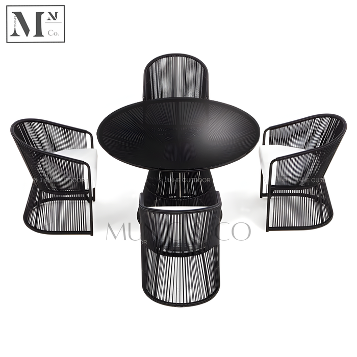 RICARDO Outdoor Dining Series. PE Rattan Outdoor Chair and Table