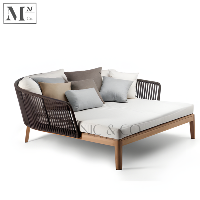SALINA Outdoor Day Bed in Rope Weave. Customizable