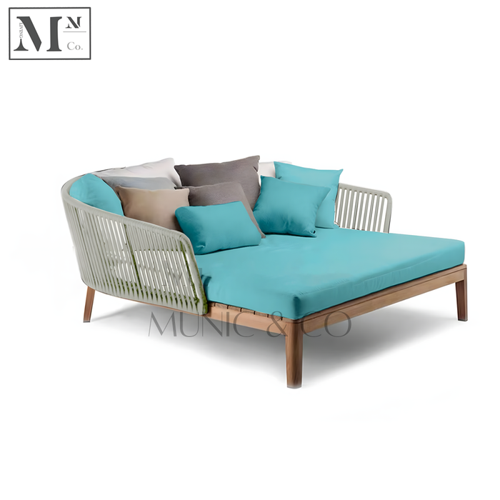 SALINA Outdoor Day Bed in Rope Weave. Customizable