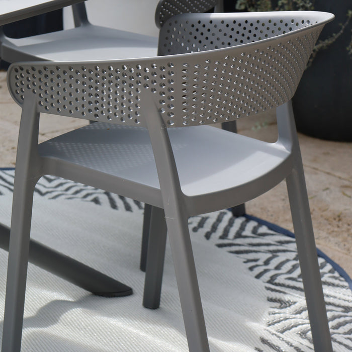 Santacruz Grey Outdoor Chair - Fab Habitat , Outdoor Furniture,