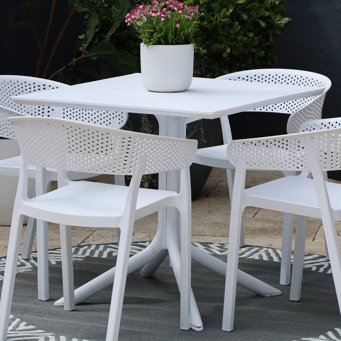 Santacruz White Outdoor Table
