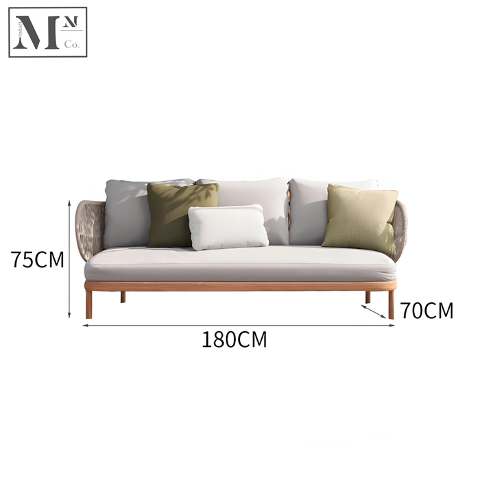 3 Seater (180L70W75H) / Grey Rope
