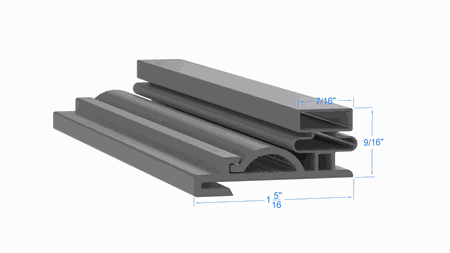 Strivide, Magnetic Gasket 26 7/16 x 44 11/16 Compatible with Zero Zone
