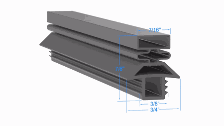 Strivide, Magnetic Gasket 8 1/4 x 19 3/8 Compatible with Traulsen