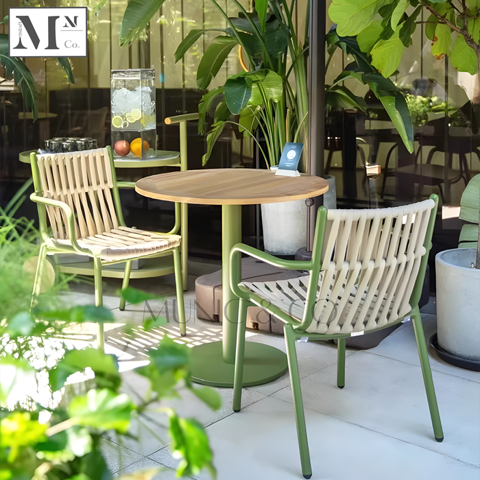 THADDEUS Outdoor Dining Chairs in Rope Weave