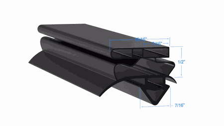TR85PT True PART# 810772 by Strivide 24 7/8 x 63 3/8 Compatible with True 810772