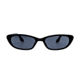 Black cat-eye sunglasses on a white background